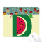 Tapis de souris Pastèque multicouleur 18x22 cm - miniature