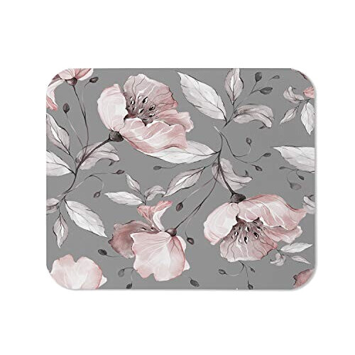 Tapis de souris Rose - Fleur -  grise 200x240 mm variant 0 