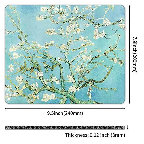 Tapis de souris Fleur van gogh -amandier en s 240x200 mm variant 0 