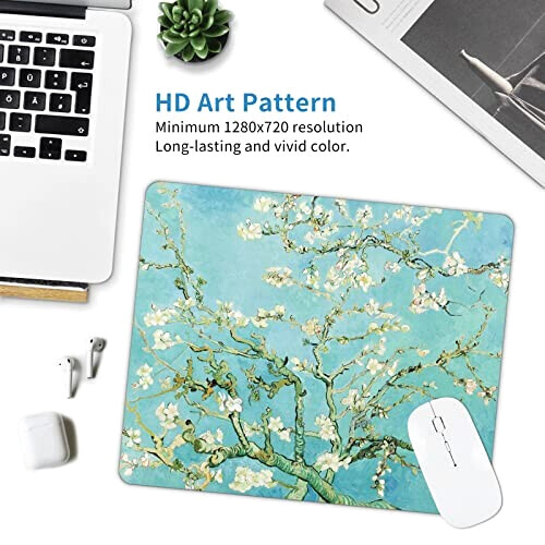 Tapis de souris Fleur van gogh -amandier en s 240x200 mm variant 4 