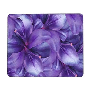 Tapis de souris Violette, lys - Fleur - s de s 25.4x30.5 cm