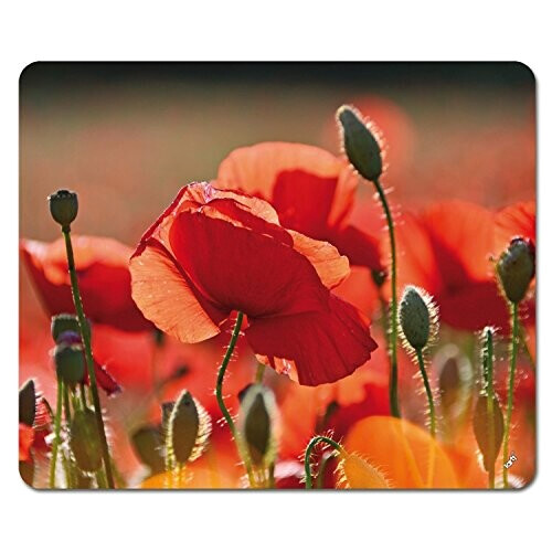 Tapis de souris Coquelicot - Fleur - 23x19 cm