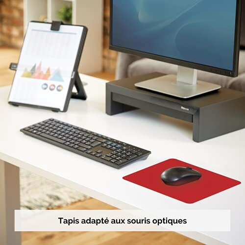 Tapis de souris rouge variant 0 