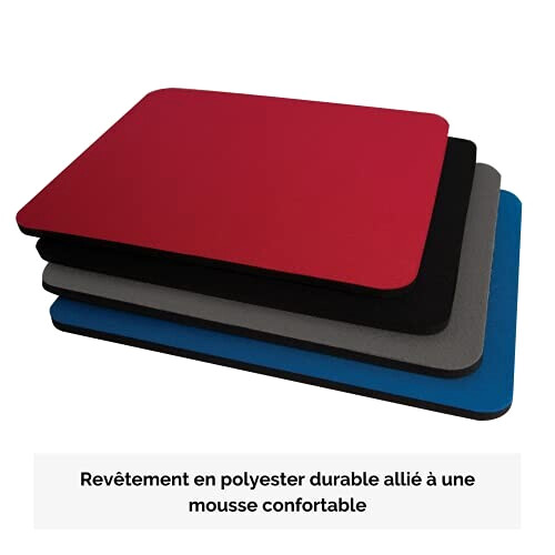 Tapis de souris rouge variant 1 