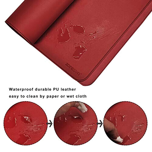 Tapis de souris rouge 120x60 cm variant 2 