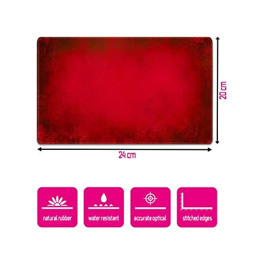 Tapis de souris rouge 24x20 cm variant 1 