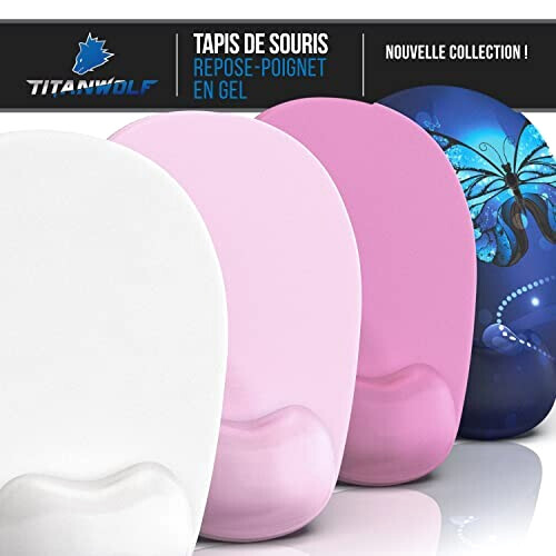 Tapis de souris rose 230x200 mm variant 4 