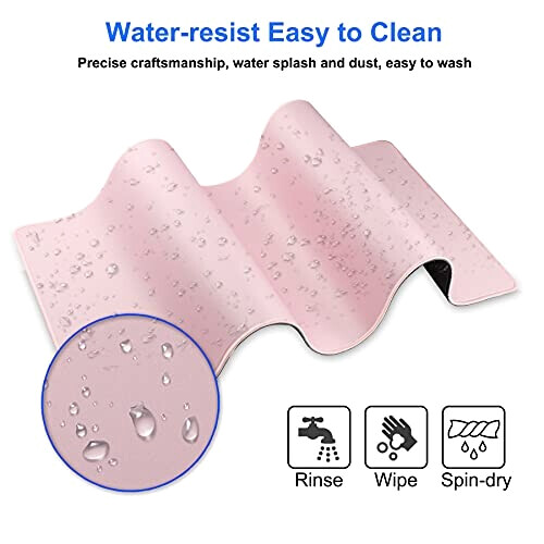 Tapis de souris rose rosefr 70x30 cm variant 4 