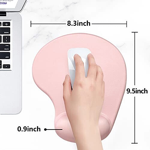 Tapis de souris rose 22.1x18.3 cm variant 4 