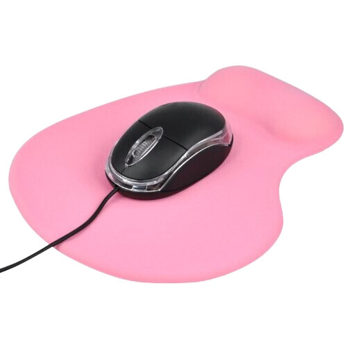 Tapis de souris rose noir 23.5x19 cm