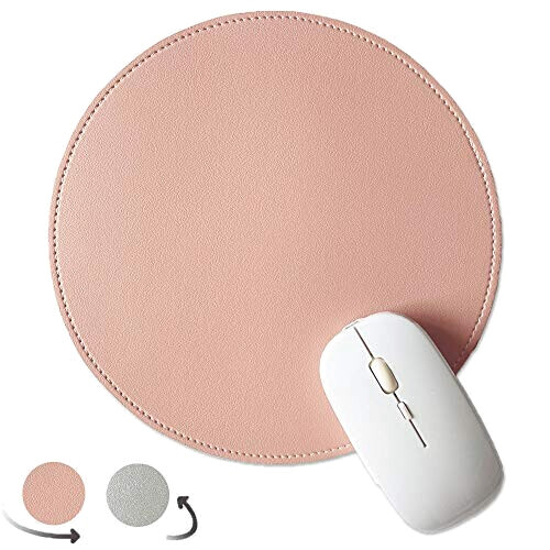 Tapis de souris rose et argent 22x22 cm