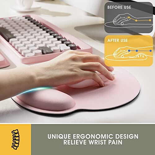 Tapis de souris rose variant 0 