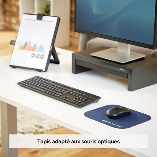 Tapis de souris bleu marine variant 0 