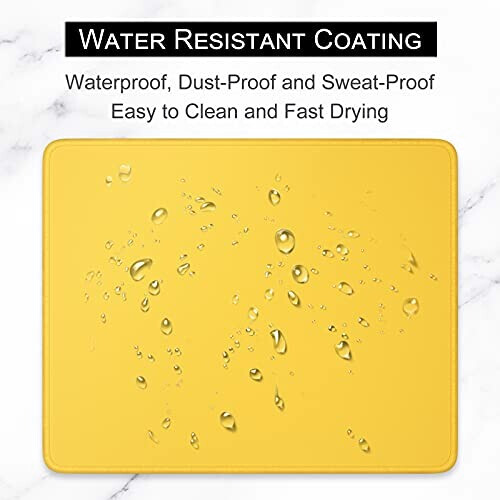 Tapis de souris jaune abricot 25.4x21.4 cm variant 3 