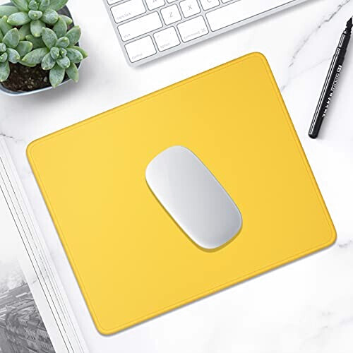 Tapis de souris jaune abricot 25.4x21.4 cm variant 5 