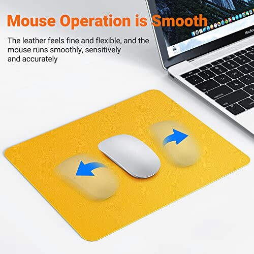 Tapis de souris jaune + bleu marine variant 2 