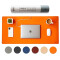 Tapis de souris orange 89.9x43.2 cm - miniature
