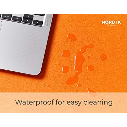 Tapis de souris orange 89.9x43.2 cm variant 3 
