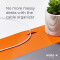 Tapis de souris orange 89.9x43.2 cm - miniature variant 2