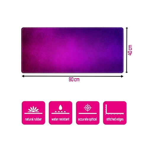 Tapis de souris violet pourpre XXL 90x40 cm variant 1 