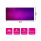 Tapis de souris violet pourpre XXL 90x40 cm - miniature variant 2