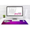 Tapis de souris violet pourpre XXL 90x40 cm - miniature variant 3