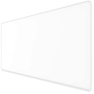 Tapis de souris blanc XXL 90x40 cm