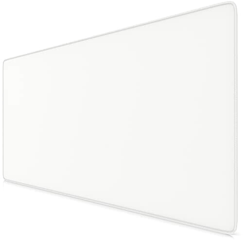 Tapis de souris blanc XXL LED 90x40 cm