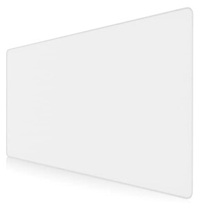 Tapis de souris blanc XXL 120x60 cm