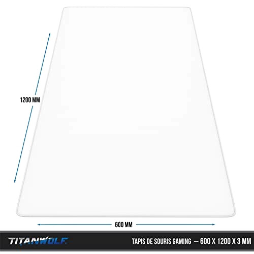 Tapis de souris blanc XXL 120x60 cm variant 0 