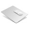 Tapis de souris blanc argent 23x18 cm - miniature