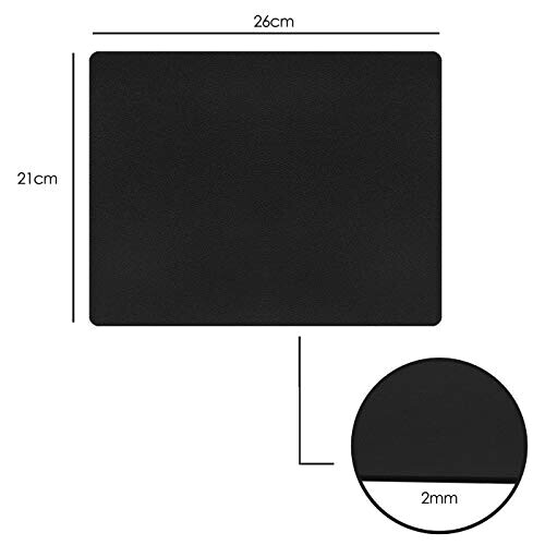 Tapis de souris noir 26x21 cm variant 6 