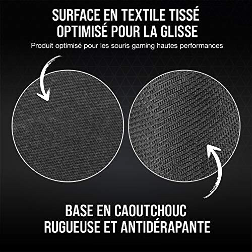 Tapis de souris noir 930x400 mm variant 5 