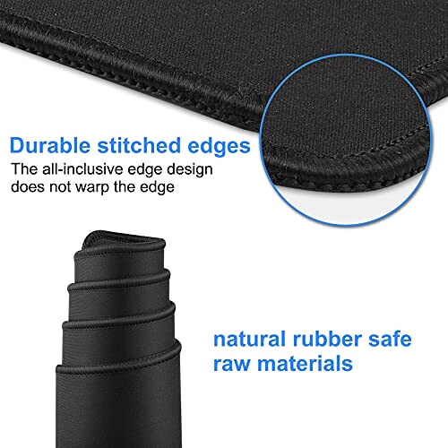 Tapis de souris noir XXL 70x30 cm variant 3 