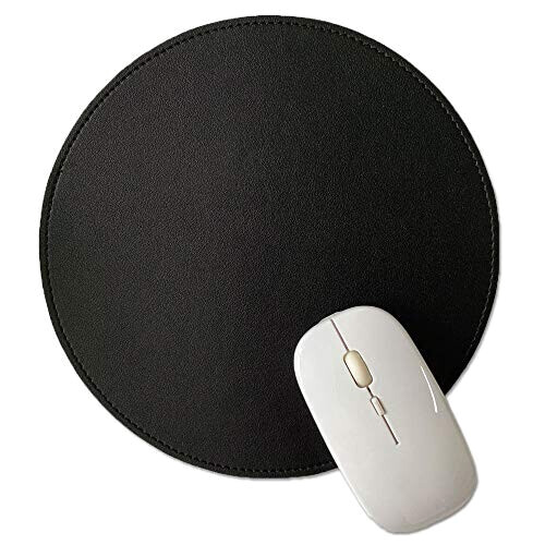 Tapis de souris noir et rouge 22x22 cm