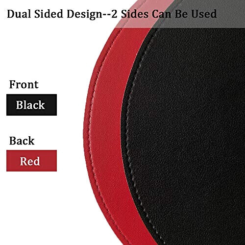 Tapis de souris noir et rouge 22x22 cm variant 1 