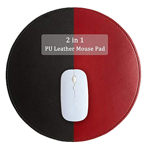 Tapis de souris noir et rouge 22x22 cm variant 2 