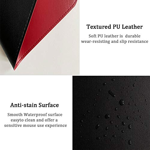 Tapis de souris noir et rouge 22x22 cm variant 4 
