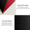 Tapis de souris noir et rouge 22x22 cm - miniature variant 5