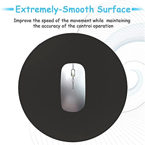 Tapis de souris noir 22.0x22.0 cm variant 1 