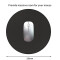 Tapis de souris noir 22.0x22.0 cm - miniature variant 1
