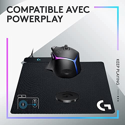Tapis de souris noir variant 0 