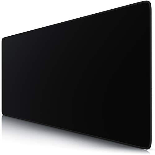 Tapis de souris noir XXL 90x40 cm