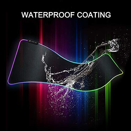 Tapis de souris noir rgb 800 x 300 LED 800x300 mm variant 2 