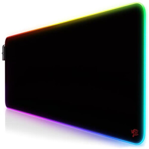 Tapis de souris noir XXL LED 800x300 mm