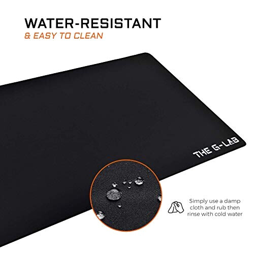 Tapis de souris noir no couleur XXL 900x450 mm variant 3 