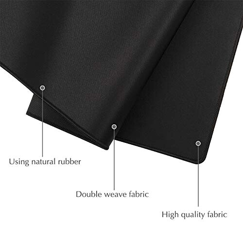 Tapis de souris noir XXL 900x400 mm variant 1 