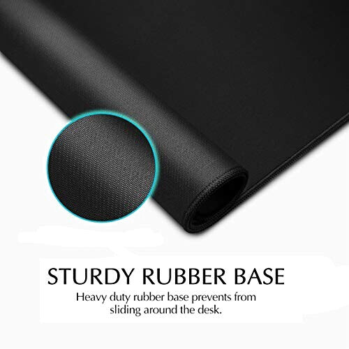 Tapis de souris noir XXL 900x400 mm variant 2 