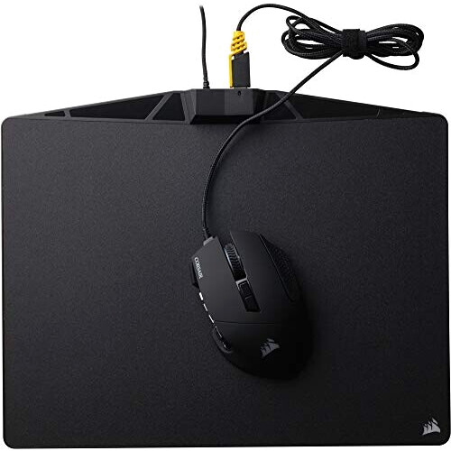 Tapis de souris noir rigide LED 350x260 mm variant 13 