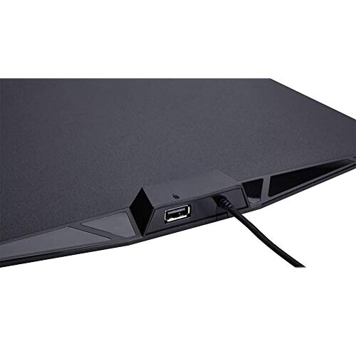 Tapis de souris noir rigide LED 350x260 mm variant 14 